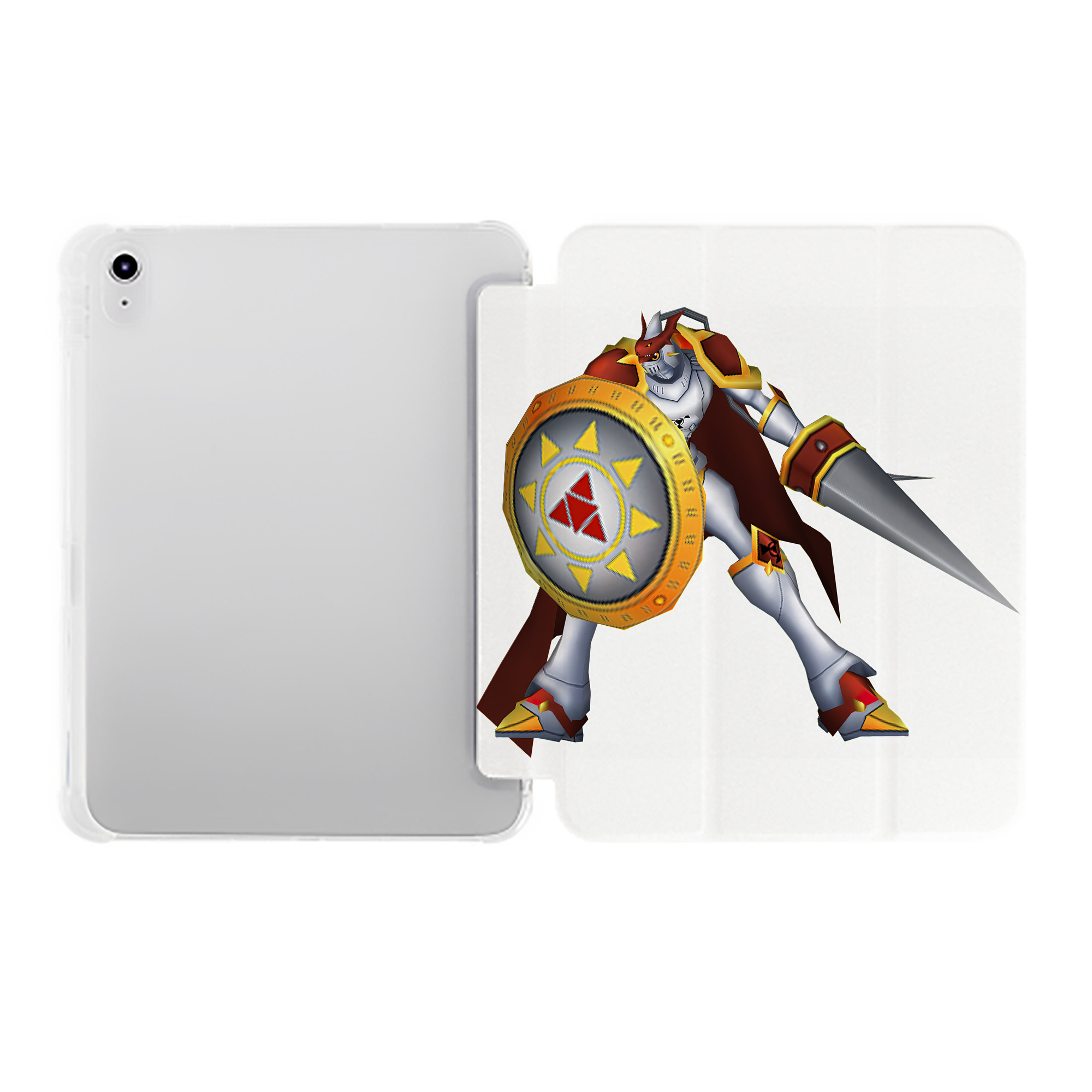 （画像用） Digimon デジタルモンスター/デジモン IPad ケース ペン収納付き 三つ折りスタンド PUレザー×シリコン 対応機種9.5/10.5/10.9インチ